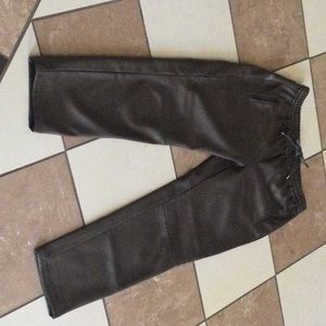Vegan leather pants.